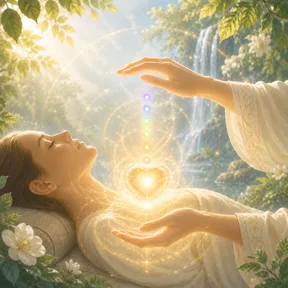 Gentle Reiki session supporting balance, rest, and release